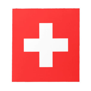 Schweizer Flagge (Schweiz) Notizblock