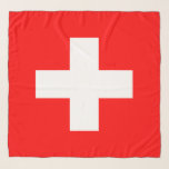 Schweizer Flagge (Schweiz) Schal<br><div class="desc">Dieses Design zeichnet sich durch die Fahne der Schweiz (offiziell die Schweizerische Eidgenossenschaft) aus, die ein Binnenland mitten in Europa ist. Es ist eine bundesstaatliche Republik, die in 26 Kantone aufgeteilt ist. Die Hauptstadt ist Bern, die größte Stadt Zürich. Das Land grenzt im Norden an Deutschland, im Osten an Österreich...</div>