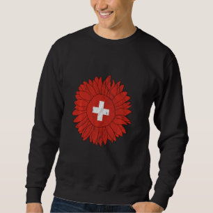 Schweizer Flagge - Schweiz Sonnenblumen Schweizer Sweatshirt