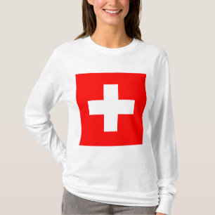 Schweizer Flagge (Schweiz) T-Shirt