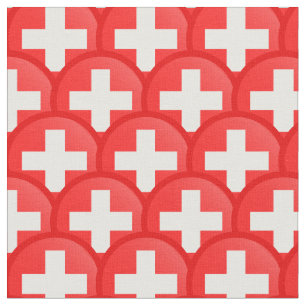 Schweizer Flagge / Schweiz Trendy Fabric /mode Stoff