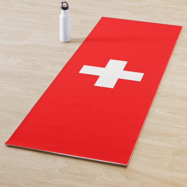Schweizer Flagge (Schweiz) Yogamatte (Beispiel)