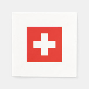 Schweizer Flagge Serviette