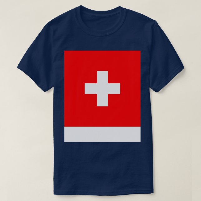 Schweizer Flagge T-Shirt (Design vorne)