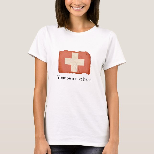 Schweizer Flagge T-Shirt (Vorderseite)