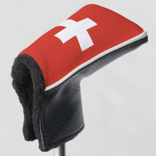 Schweizer Flagge - weißes Kreuz Golf Headcover