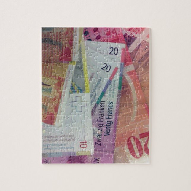 Schweizer Frank Puzzle (Vertikal)