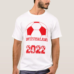 Schweizer Fußballflagge 2022 - Schweizer Fußball T-Shirt