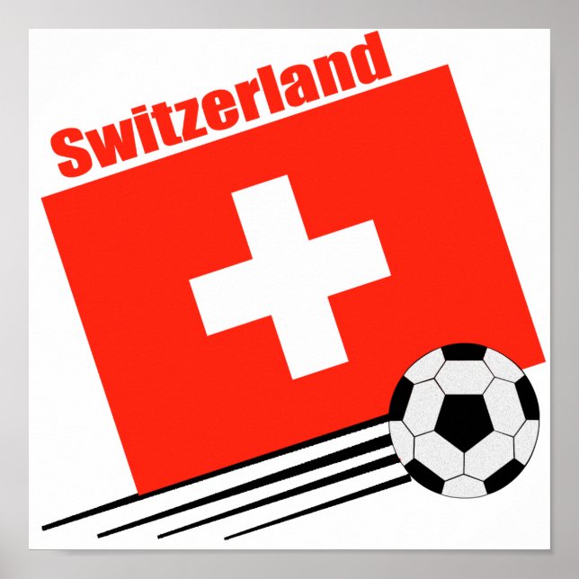 Schweizer Fußballmannschaft Poster (Vorne)