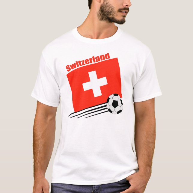 Schweizer Fußballmannschaft T-Shirt (Vorderseite)