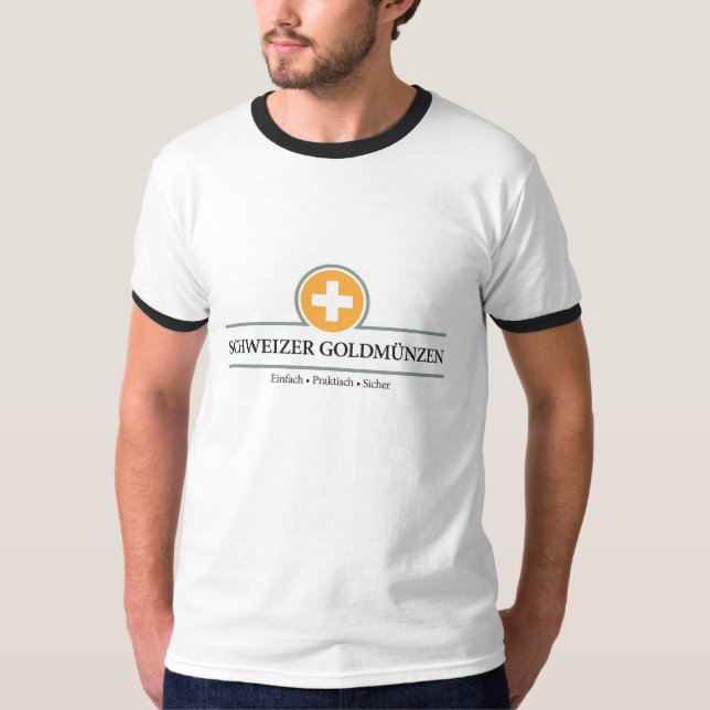 Schweizer Goldmünzen T - Shirt (Vorderseite)