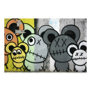 Schweizer Graffiti Fotodruck