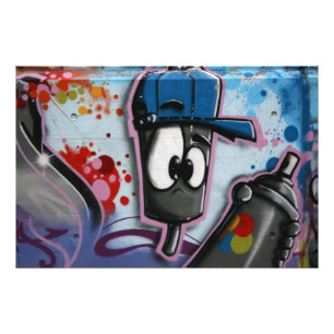 Schweizer Graffiti Fotodruck