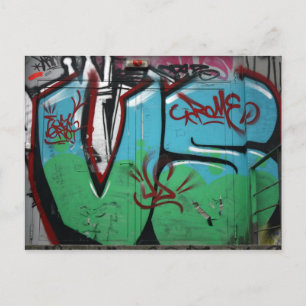 Schweizer Graffiti Postkarte