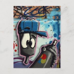 Schweizer Graffiti Postkarte