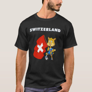 Schweizer Hauskatze Schweiz Fan T-Shirt