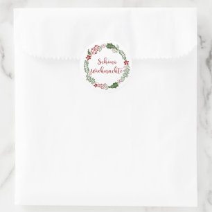 Schweizer Heiligabend, Schöni Wiehnachte Ce Runder Aufkleber