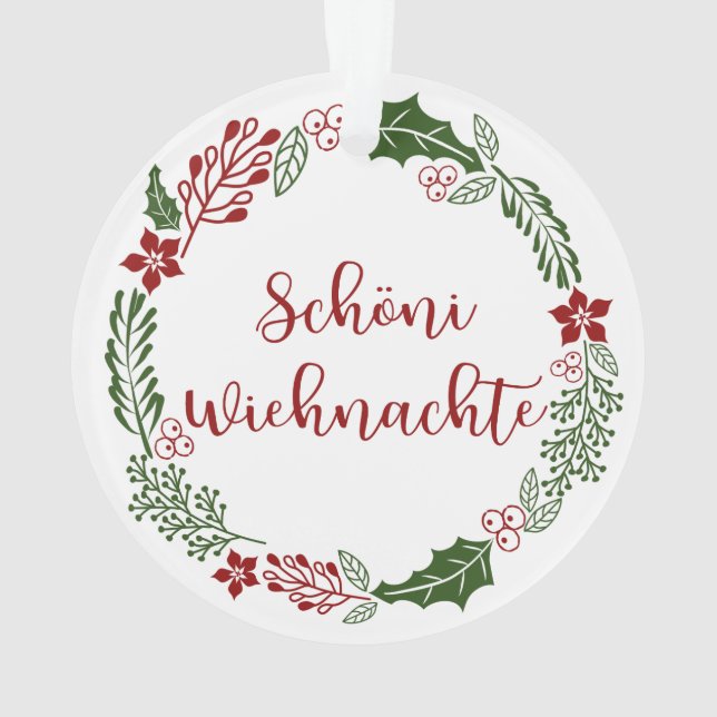 Schweizer Heiligabend, Schöni Wiehnachte Ornament (Rückseite)