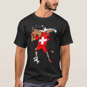 Schweizer Kamel Schweiz Flagge Fussball Bern Footb T-Shirt