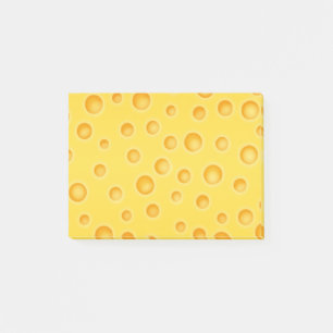 Schweizer Käse Cheezy Beschaffenheits-Muster Post-it Klebezettel