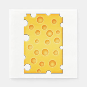 Schweizer Käse Cheezy Beschaffenheits-Muster Serviette