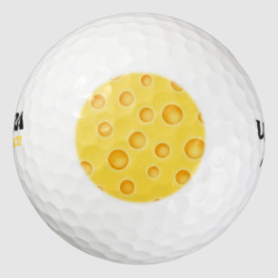 Schweizer Käse Cheezy Texturmuster Golfball