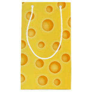 Schweizer Käse Cheezy Texturmuster Kleine Geschenktüte