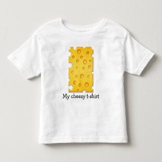 Schweizer Käse Cheezy Texturmuster Kleinkind T-shirt
