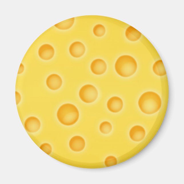 Schweizer Käse Cheezy Texturmuster Magnet (Vorne)