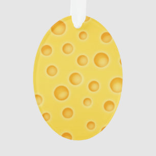 Schweizer Käse Cheezy Texturmuster Ornament