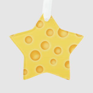 Schweizer Käse Cheezy Texturmuster Ornament