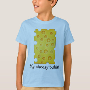 Schweizer Käse Cheezy Texturmuster T-Shirt