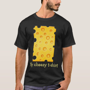 Schweizer Käse Cheezy Texturmuster T-Shirt