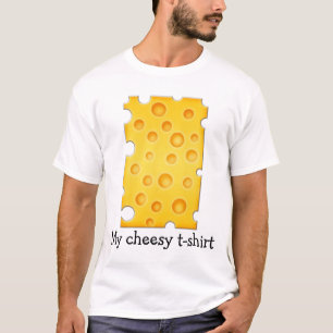 Schweizer Käse Cheezy Texturmuster T-Shirt