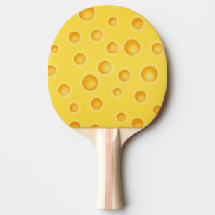 Schweizer Käse Cheezy Texturmuster Tischtennis Schläger