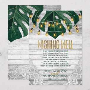 Schweizer Käse Leaf String Lights Lace will gut Einladung