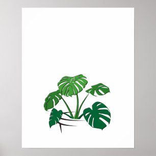 Schweizer Käse Pflanze Print Poster