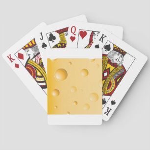 Schweizer Käsescheibe Gelber Gruyère Spielkarten