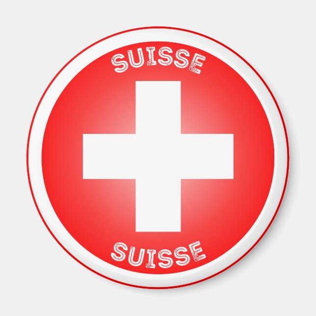Schweizer Kulturerbe-Emblem Magnet (Vorne)