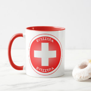 Schweizer Kulturerbe-Emblem Tasse