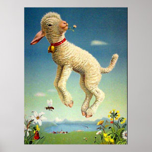 Schweizer Lamm Vintage Poster