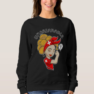 Schweizer Mädchen Unzerbrechlich I Schweizer Erbe Sweatshirt