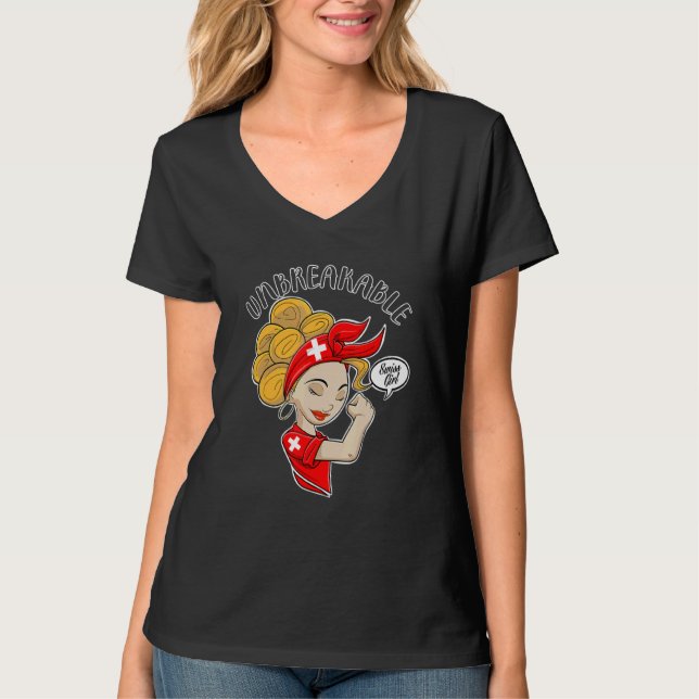 Schweizer Mädchen Unzerbrechlich I Schweizer Erbe  T-Shirt (Vorderseite)