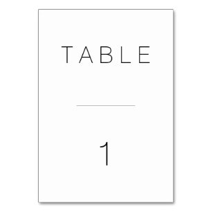 Schweizer moderne Tischnummer