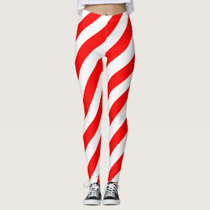 Schweizer Nationalflaggenfarben diagonal gestreift Leggings