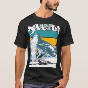 Schweizer Nationalpark Souvenir Schweiz Berge T-Shirt