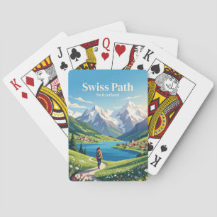 Schweizer Pfad, Vierwaldstättersee Schweiz Spielkarten