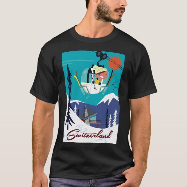 Schweizer Poster T-Shirt (Vorderseite)
