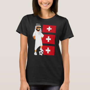 Schweizer Scheich Flag Fußball Schweiz T-Shirt