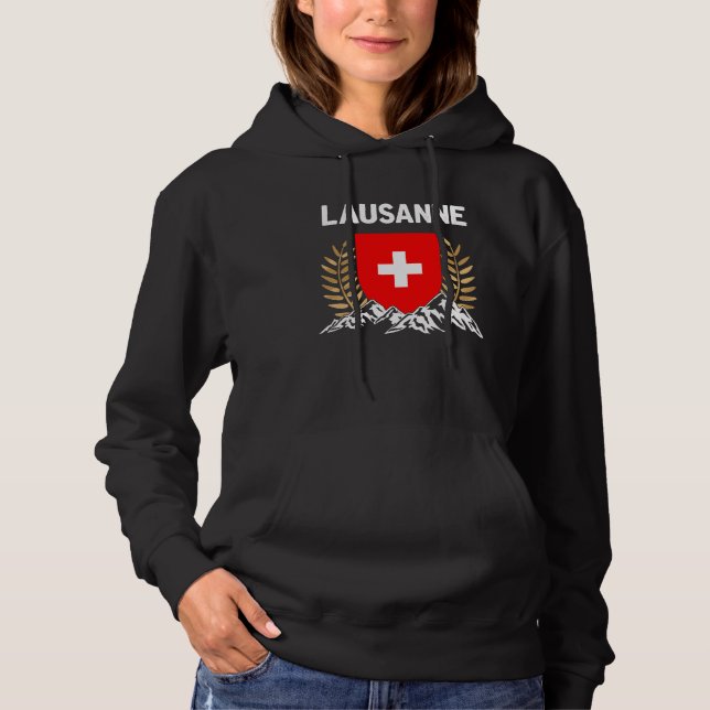 Schweizer Schweiz Lausanne Hoodie (Vorderseite)